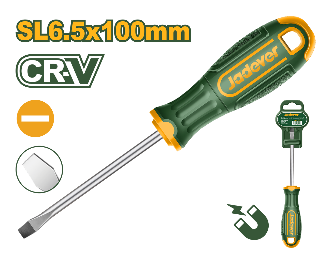 JADEVER TOURNEVIS PLAT 6X100MM