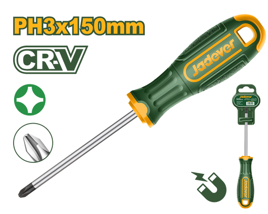 JADEVER TOURNEVIS PH3X150M CRV JADM