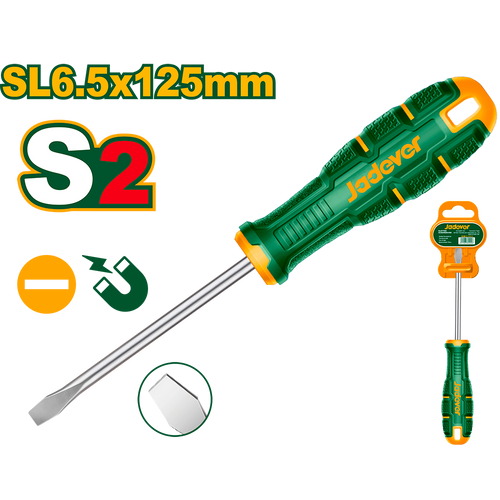 JADEVER TOURNEVIS PLAT SL6,5X 125MM S2