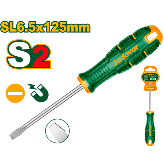 JADEVER TOURNEVIS PLAT SL6,5X 125MM S2