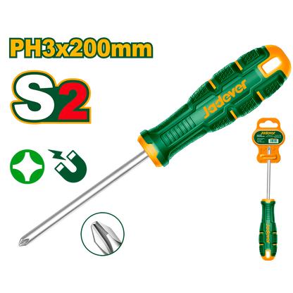 TOURNEVIS PH3X200MM S2 JADEVER JDSDB238 au Maroc