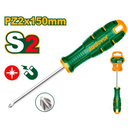 TOURNEVIS PZ2X150MM S2 JAD JADEVER JDSDC226 au Maroc