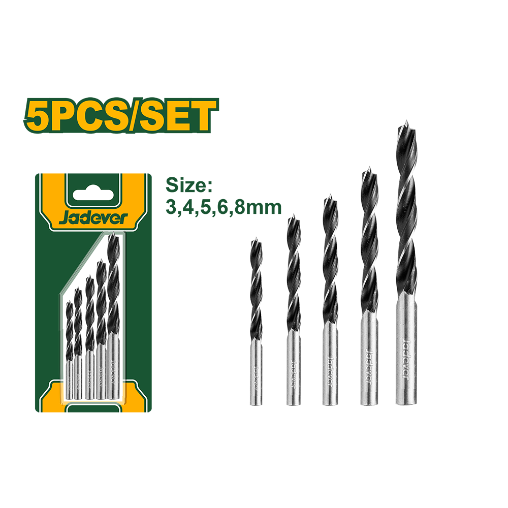 JADEVER JEU DE 5 FORETS A BOIS 3X61 -4X75 -5X86 -6X93 -8X117