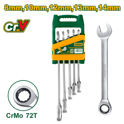 JEU DE 5 CLES A CLIQUET8-14MM JADEVER JDSP4205 au Maroc
