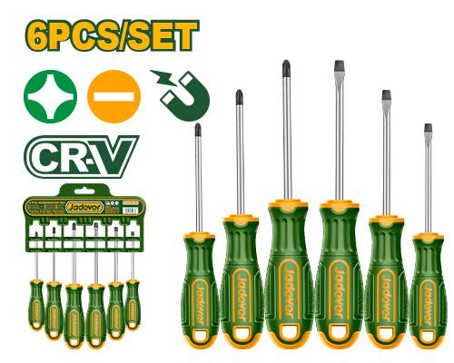 SET DE 6 TOURNEVIS JADEVER JDSS1206 au Maroc