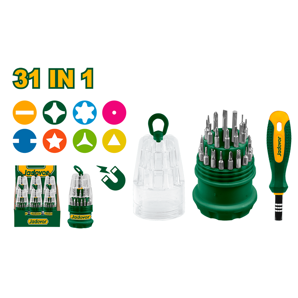 JADEVER JEU D'EMBOUTS 31 PCS