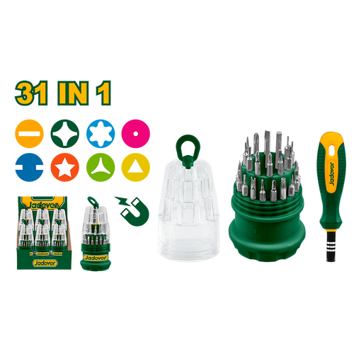 JADEVER JEU D'EMBOUTS 31 PCS
