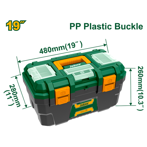 JADEVER BOITE A OUTILS EN PLASTIQUE 480MM