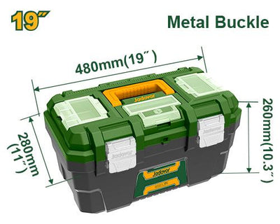 JADEVER BOITE A OUTILS EN PLASTIQUE 19" CHARNIÈRES METALLIQUES AU MAROC [JDTB3319]