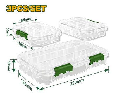 JADEVER SET DE 3 BOITES TRANSPARENTES JADEVER AU MAROC [JDTB8343]