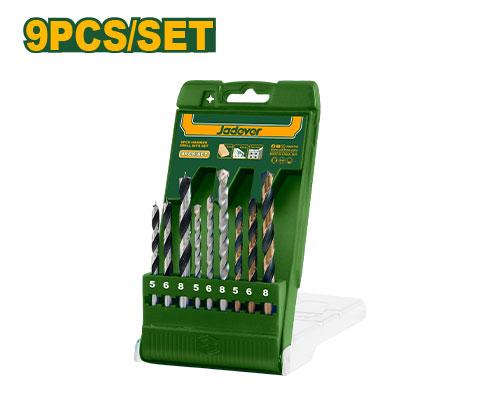 JEU DE 9 FORETS COMBINÉES POUR BOIS, BÉTON ET MÉTAL JAD JADEVER JDTD6B01 au Maroc
