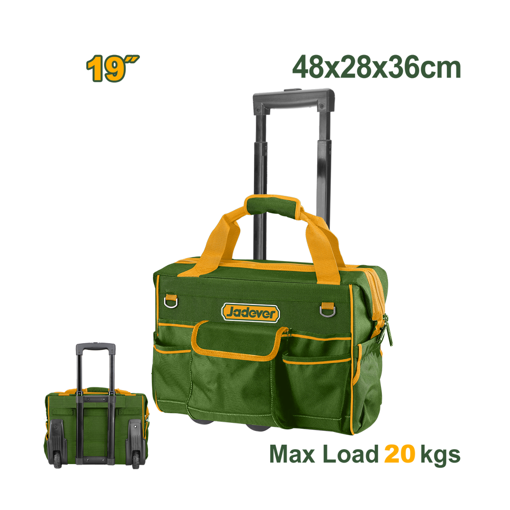 JADEVER SAC À OUTILS RIGIDE À ROULETTES