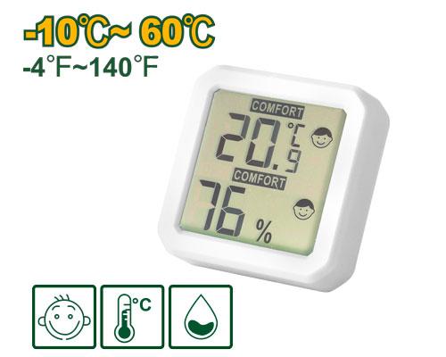 Compteur numérique d’humidité 0-100% et de température 10-60°c JADEVER JDTM1501 au Maroc