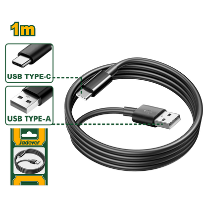 CÂBLE USB TYPE A VERS TYPE C JADEVER JDUB1501 au Maroc