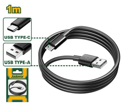 CÂBLE USB TYPE A VERS TYPE C JADEVER JDUB1501 au Maroc