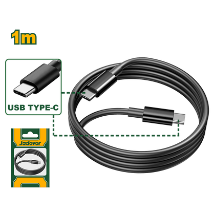 CÂBLE USB TYPE-C VERS TYPE-C JADEVER JDUB1502 au Maroc
