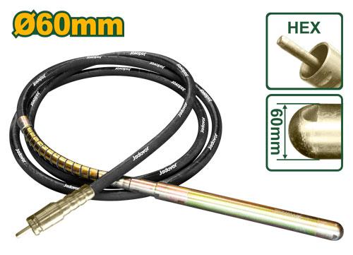 Aiguille de vibrateur 60mm hex JADEVER JDVRP2A60 au Maroc