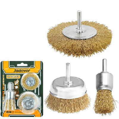 JEU DE 3 BROSSES POUR PERCEUSE JAD JADEVER JDCE6402 au Maroc