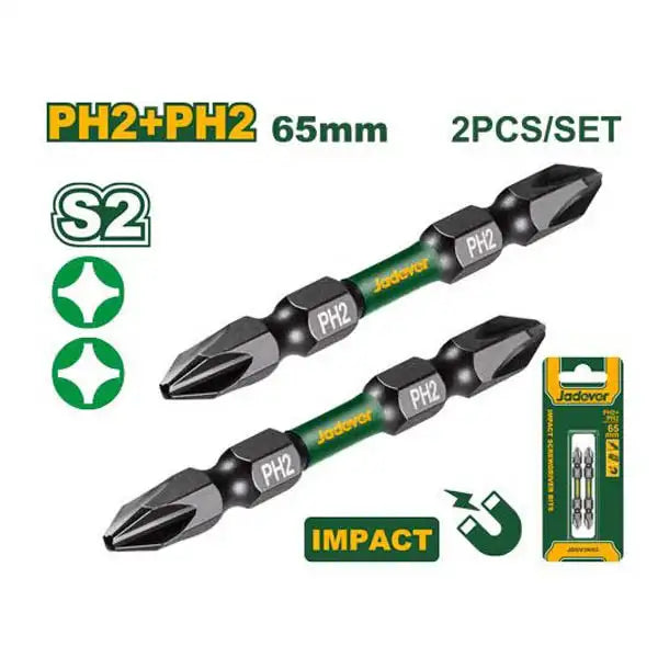 set de 2 embouts ph2+ph2x50mm jadever JADEVER JDSV3K62 au Maroc