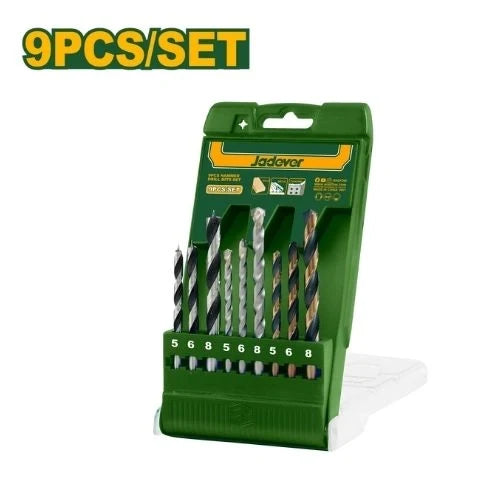 JEU DE 9 FORETS COMBINÉES POUR BOIS, BÉTON ET MÉTAL JAD JADEVER JDTD6B01 au Maroc