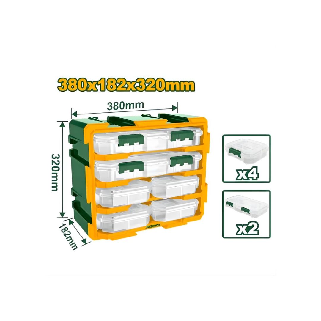 Boite de rangement plastique 6 tiroirs JADEVER JDTB8346 au Maroc