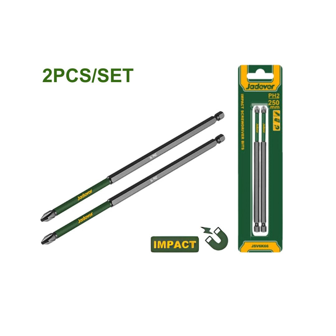 set de 2 embouts ph2x250 mm JADEVER JDSV6K66 au Maroc