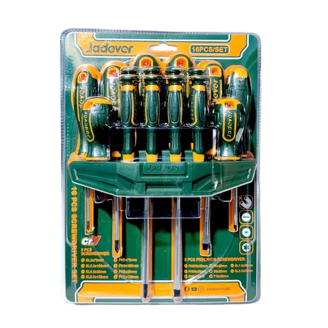 Jeu De Tournevis De 16 Pièces JADEVER JDSS1416 au Maroc