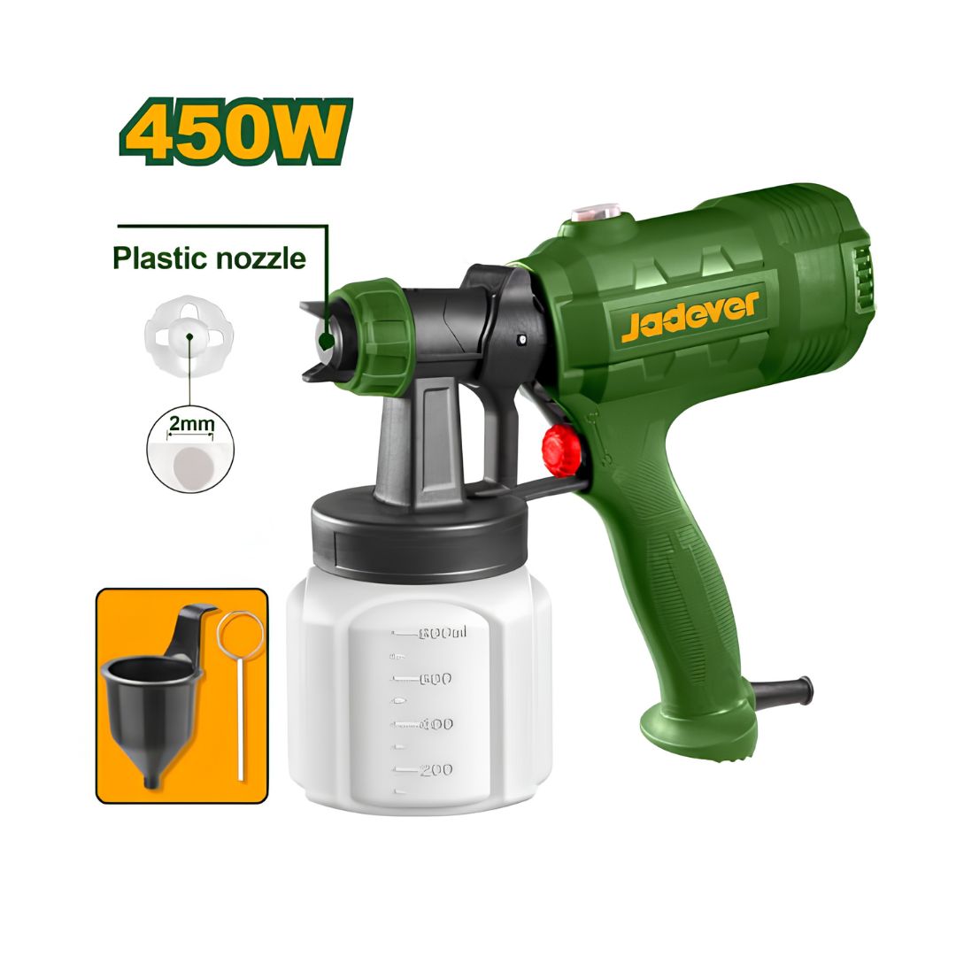Pistolet à peinture 450W JADEVER JDEG1A16 au Maroc